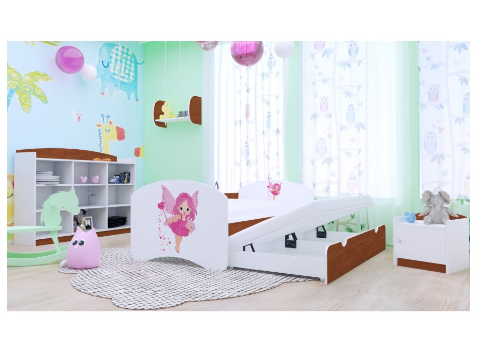 Detská posteľ pre DVA (s výsuvným lôžkom) 180x90 cm - VÍLA