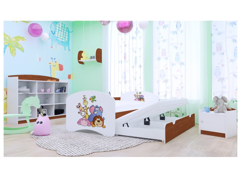 Detská posteľ pre DVOCH (s výsuvným lôžkom) 160x80 cm - SAFARI