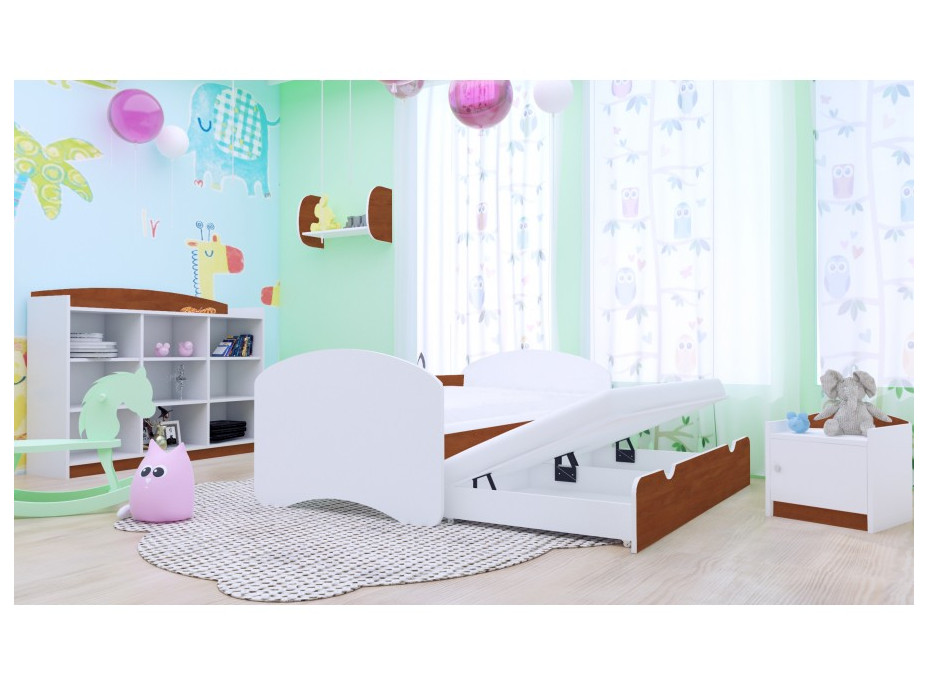 Detská posteľ pre DVA (s výsuvným lôžkom) 160x80 cm - bez motívu