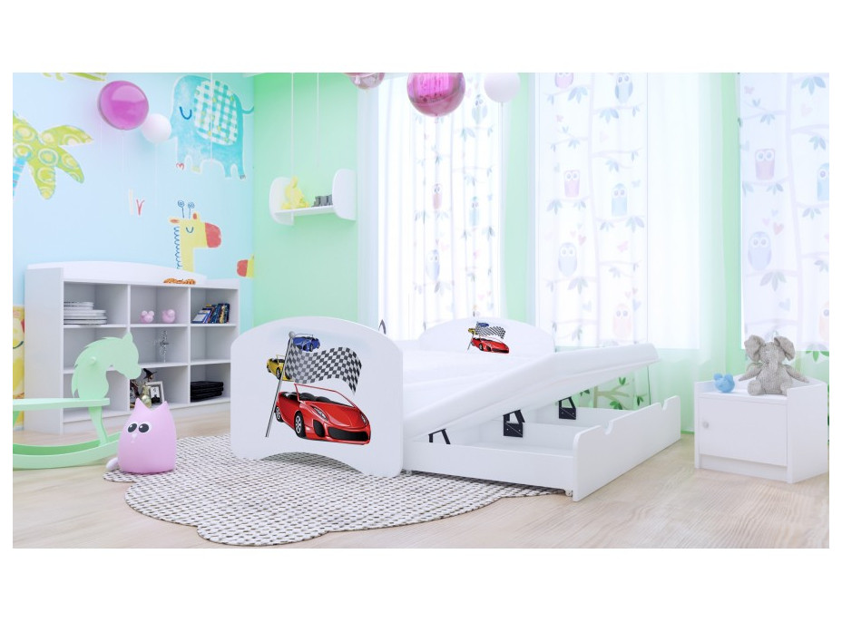 Detská posteľ pre DVOCH (s výsuvným lôžkom) 160x80 cm - RALLY