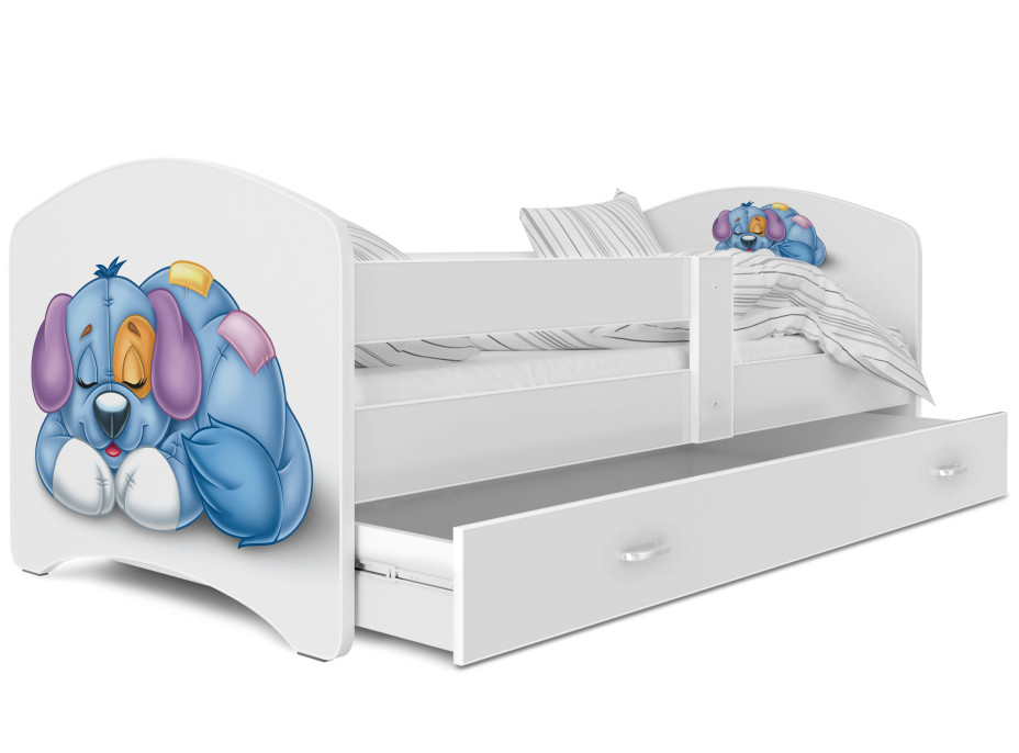 Detská posteľ LUCY so šuplíkom - 140x80 cm - PSÍK