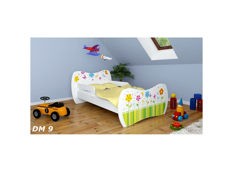 Detská posteľ so zásuvkou 180x90cm ROZKVITNUTÁ LÚKA + matrace ZADARMO!