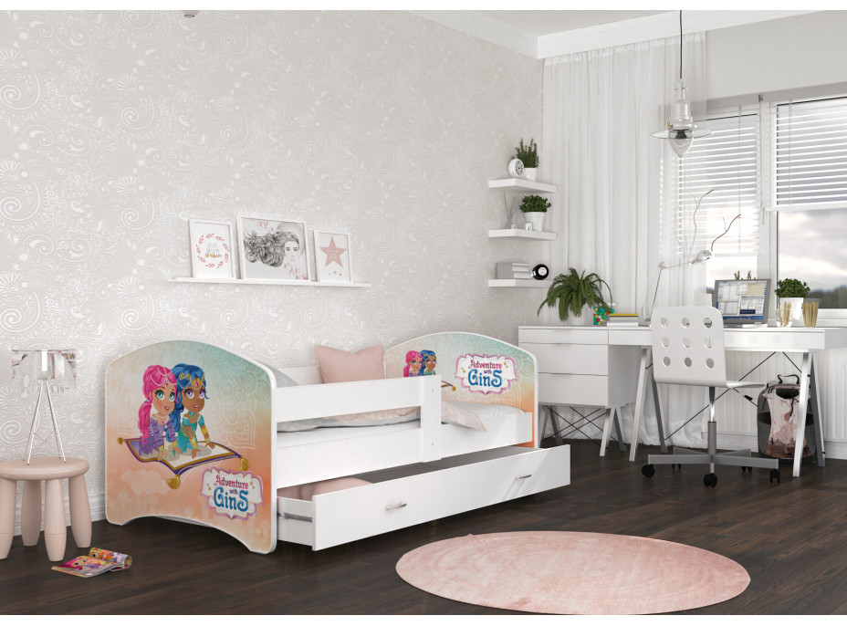 Detská posteľ LUCY so zásuvkou - 140x80 cm - ADVENTURE WITH Ginsu