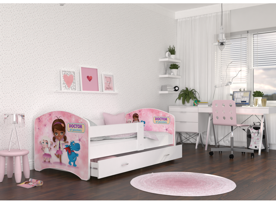 Detská posteľ LUCY so zásuvkou - 160x80 cm - DOCTOR OF plushies