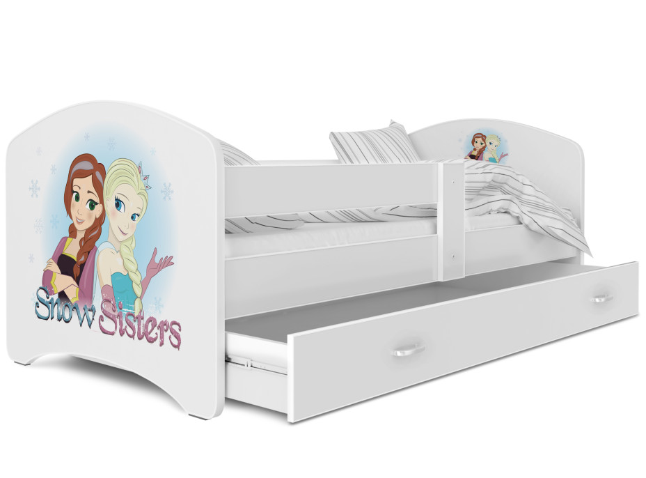 Detská posteľ LUCY so zásuvkou - 140x80 cm - FROZEN
