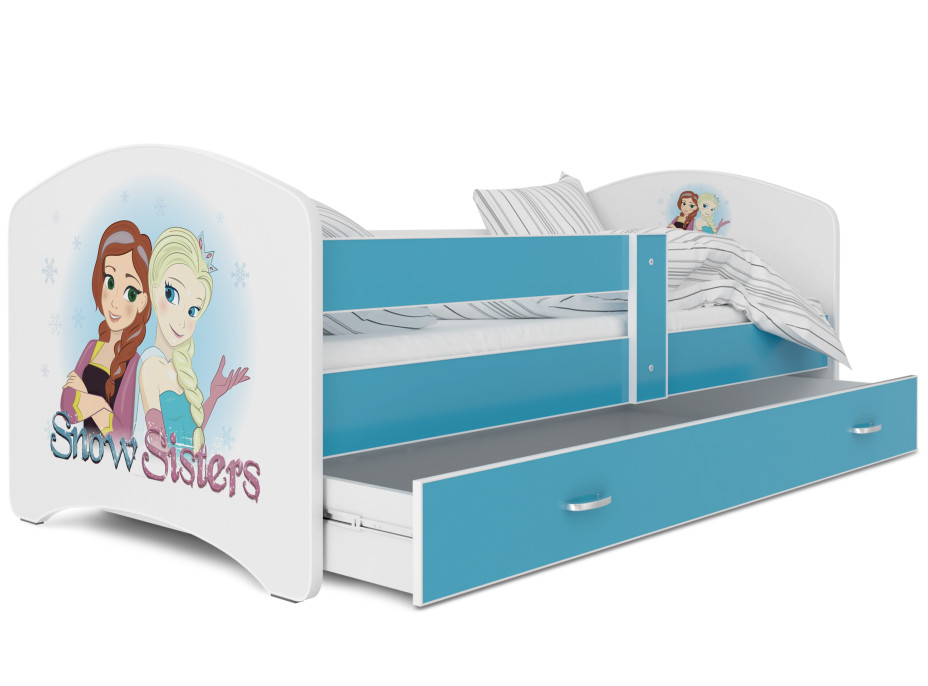 Detská posteľ LUCY so šuplíkom - 180x90 cm - FROZEN