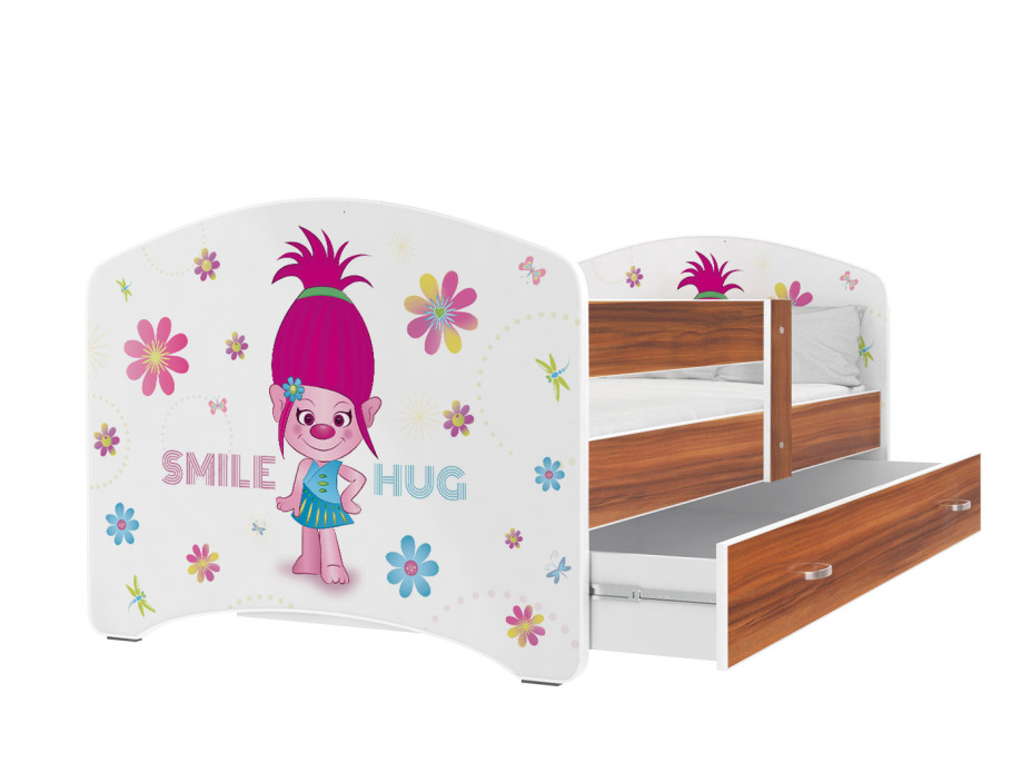 Detská posteľ LUCY so zásuvkou - 180x80 cm - SMILE HUG