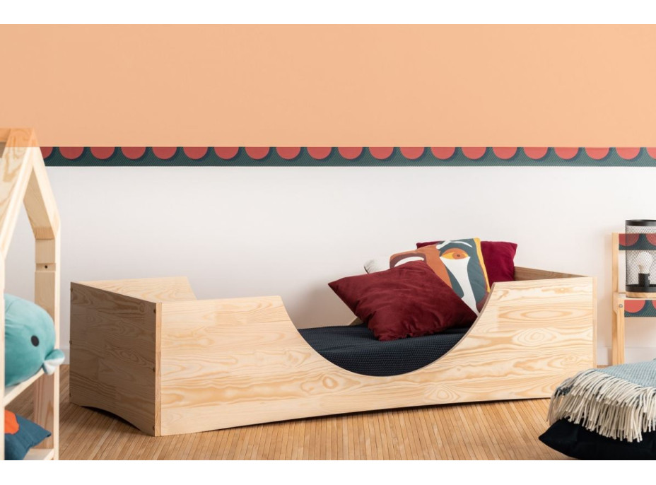 Detská dizajnová posteľ z masívu PEPE 2 - 160x70 cm