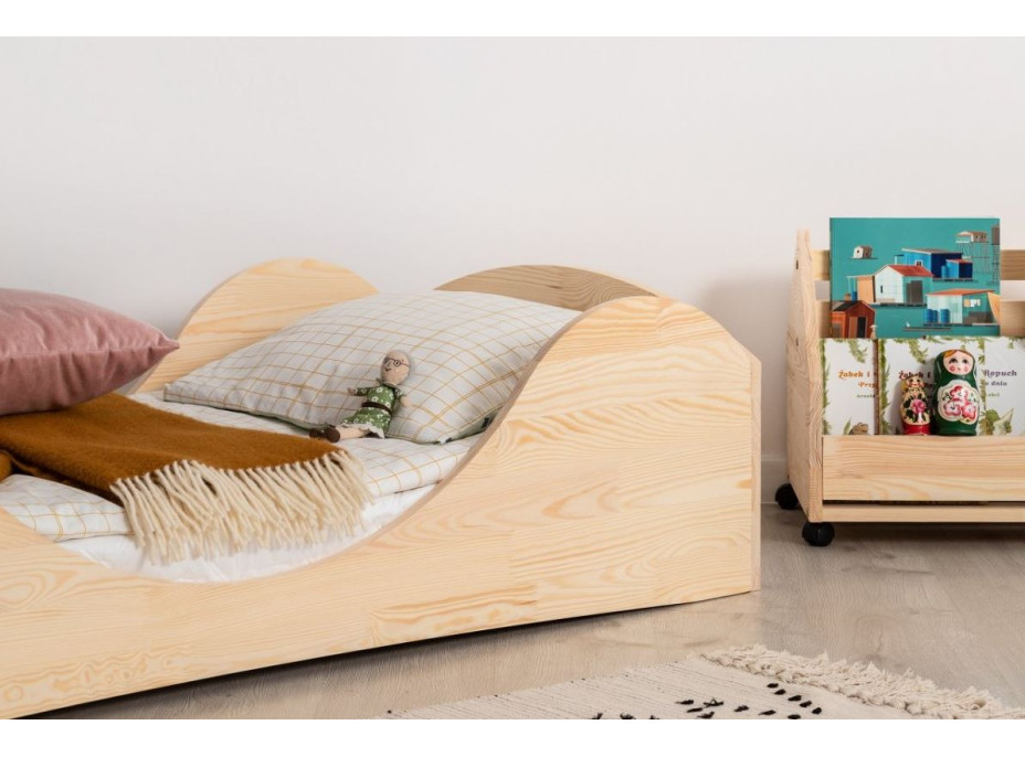 Detská dizajnová posteľ z masívu PEPE 1 - 180x100 cm