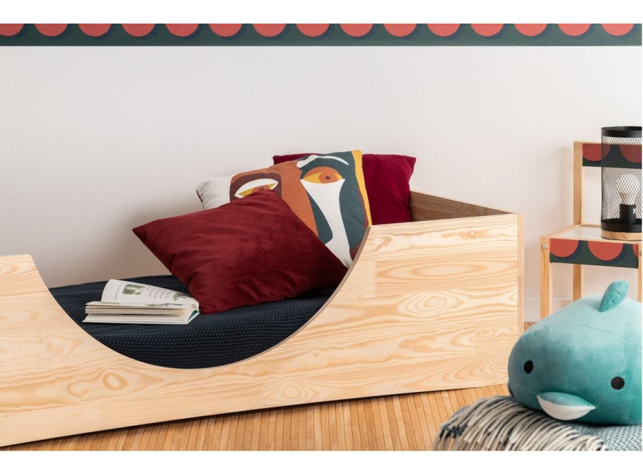 Detská dizajnová posteľ z masívu PEPE 2 - 160x80 cm