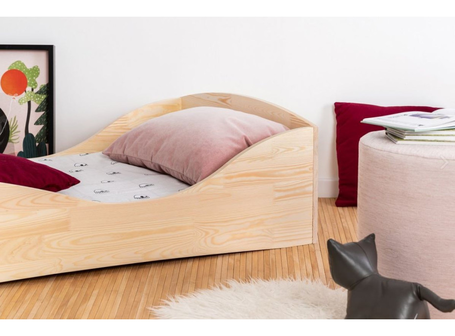 Detská dizajnová posteľ z masívu PEPE 5 - 160x80 cm
