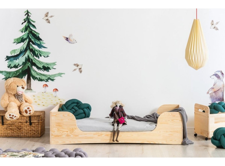 Detská dizajnová posteľ z masívu PEPE 6 - 170x90 cm