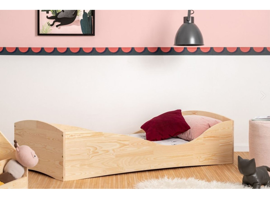 Detská dizajnová posteľ z masívu PEPE 5 - 180x80 cm