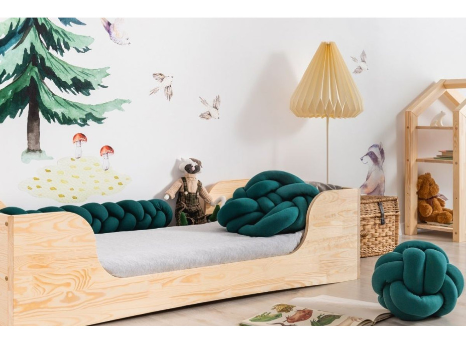Detská dizajnová posteľ z masívu PEPE 6 - 160x70 cm