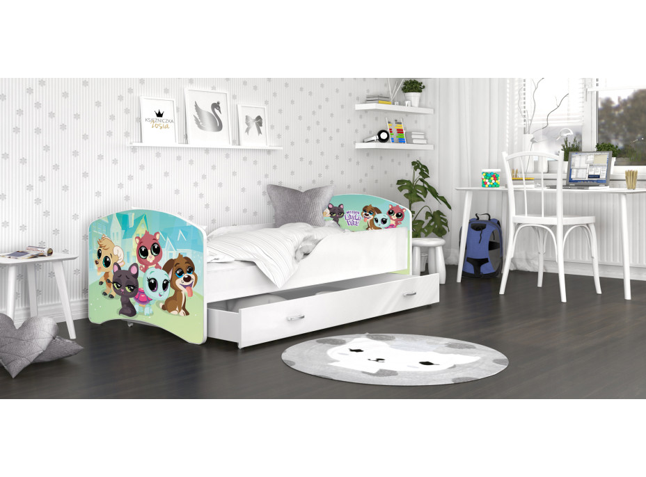 Detská posteľ IGOR so šuplíkom - 160x80 cm - PETS