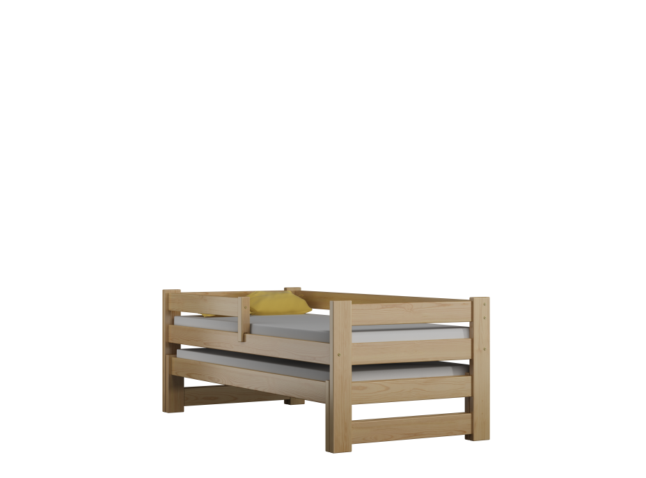 Detská posteľ z masívu PAVLÍK DUO - 190x80 / 180x80 cm