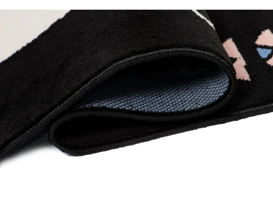 Detský koberec NOX zvieratká - čierny