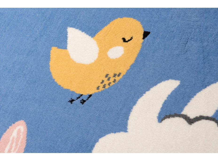 Detský koberec NOX zvieratká - modrý