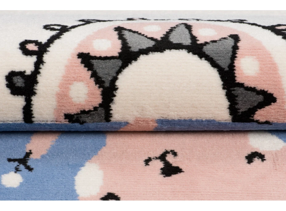 Detský koberec NOX zvieratká - modrý