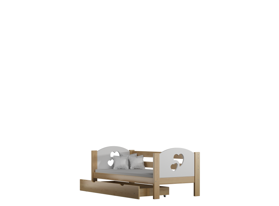 Detská posteľ z masívu VIKI (3) - 180x80 cm