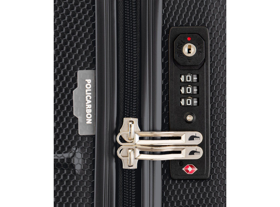 Moderné cestovné kufre PANAMA - šedé - TSA zámok