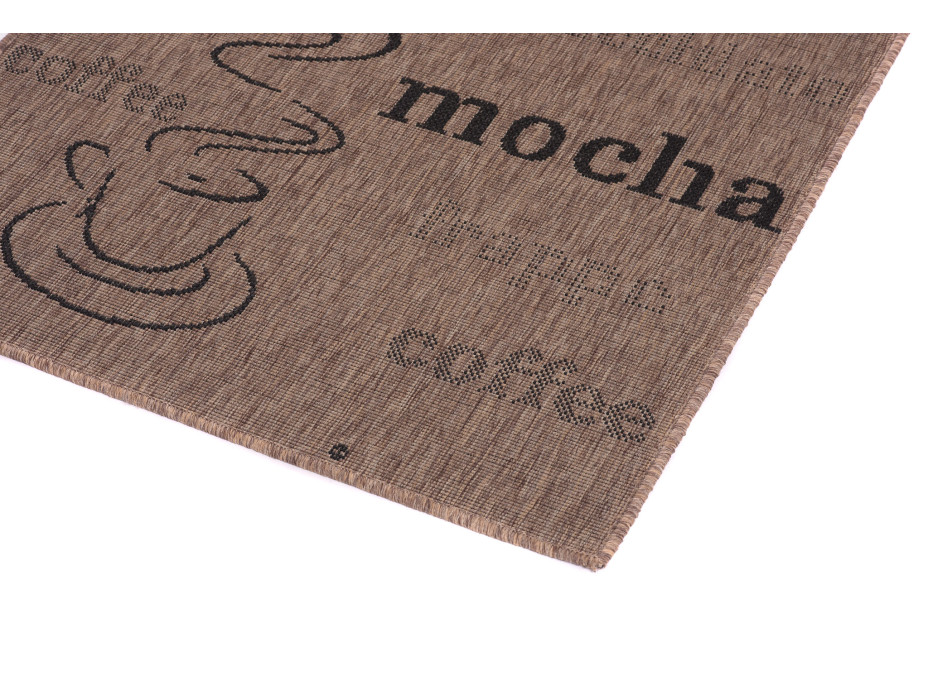 Sisalový PP behúň COFFEE - hnedý / čierny