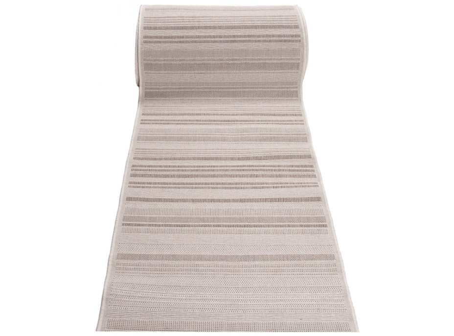 Sisalový PP behúň STRIPE - béžovo/taupe