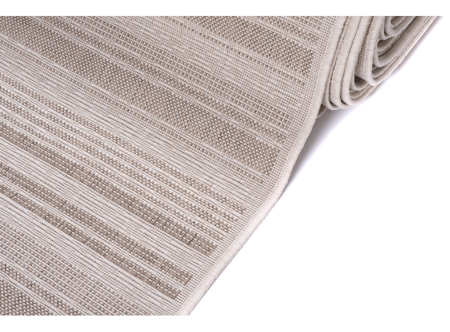 Sisalový PP behúň STRIPE - béžovo/taupe