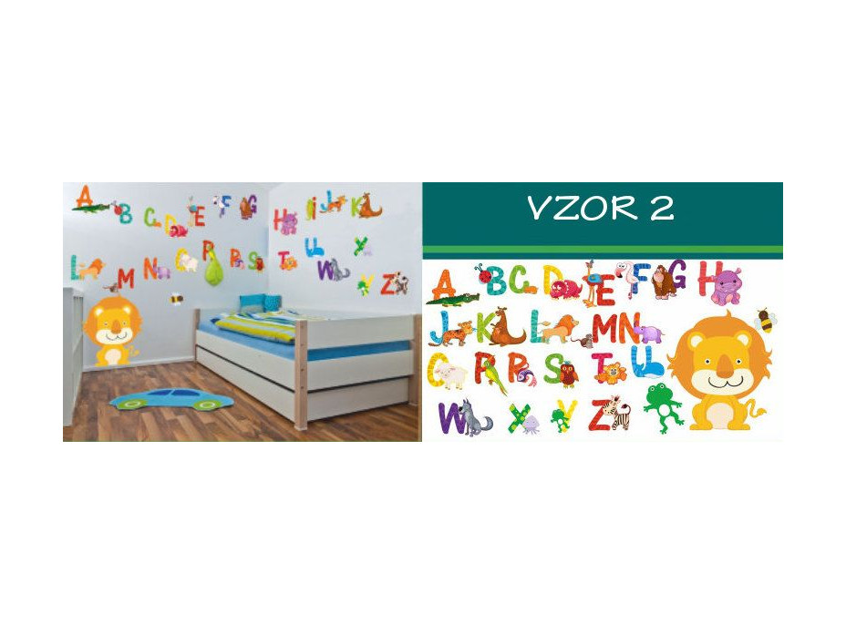 Detské samolepky PÍSMENÁ - vzor 2