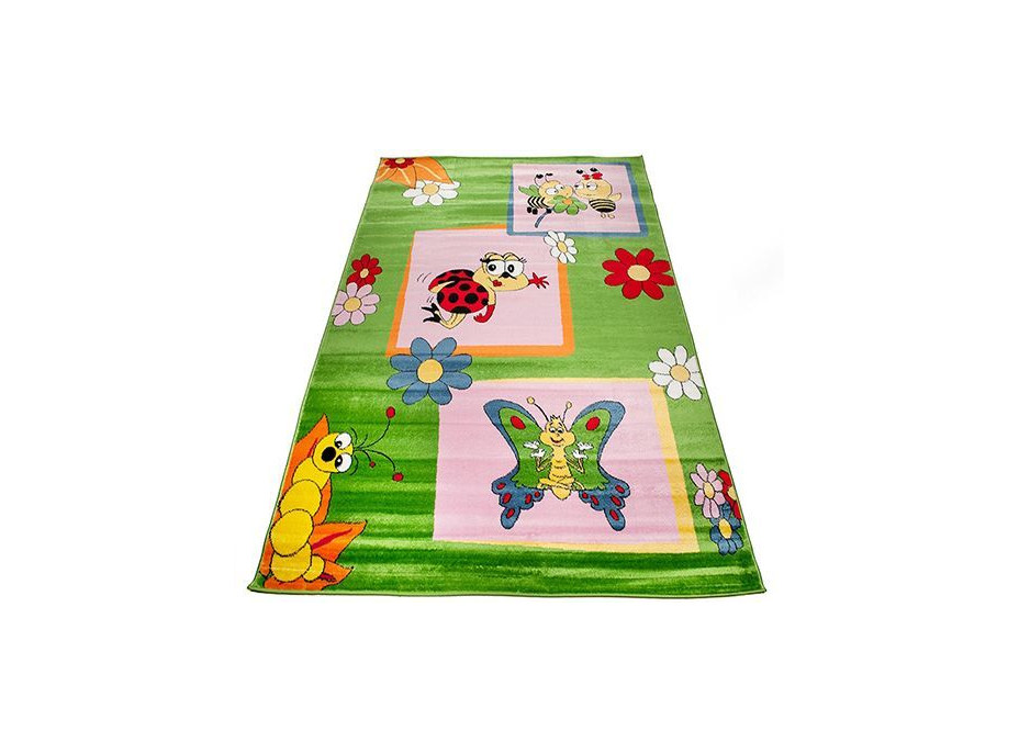 Detský koberec Zeleni CHROBÁČIKY