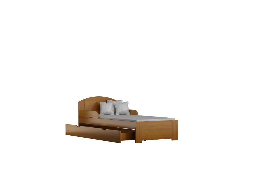 Detská posteľ z masívu BIST - 180x90 cm