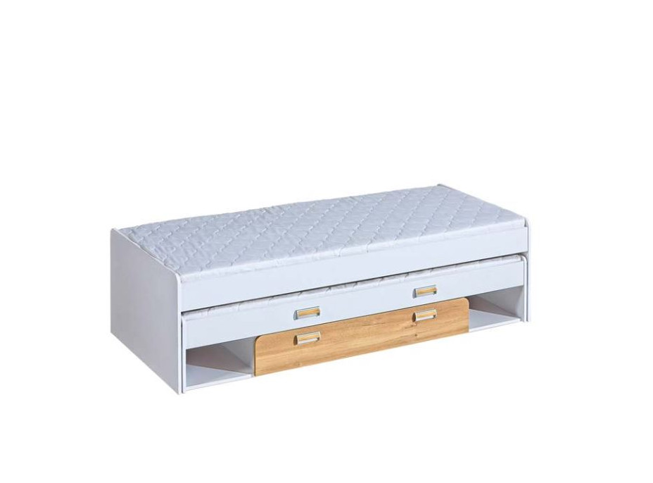 Detská rozkladacia posteľ s prístelkou LORENTO WHITE - 200x80 cm