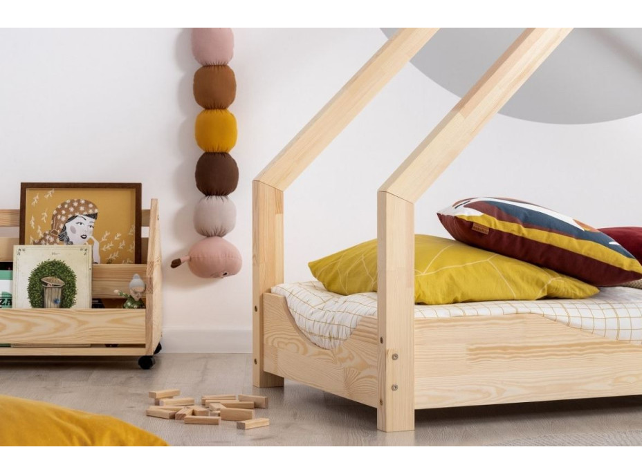 Detská Domčekové posteľ z masívu LOCA E - 180x80 cm