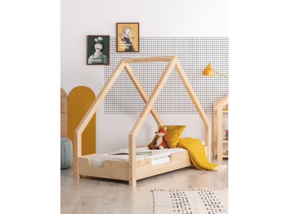 Detská Domčekové posteľ z masívu LOCA C - 200x100 cm