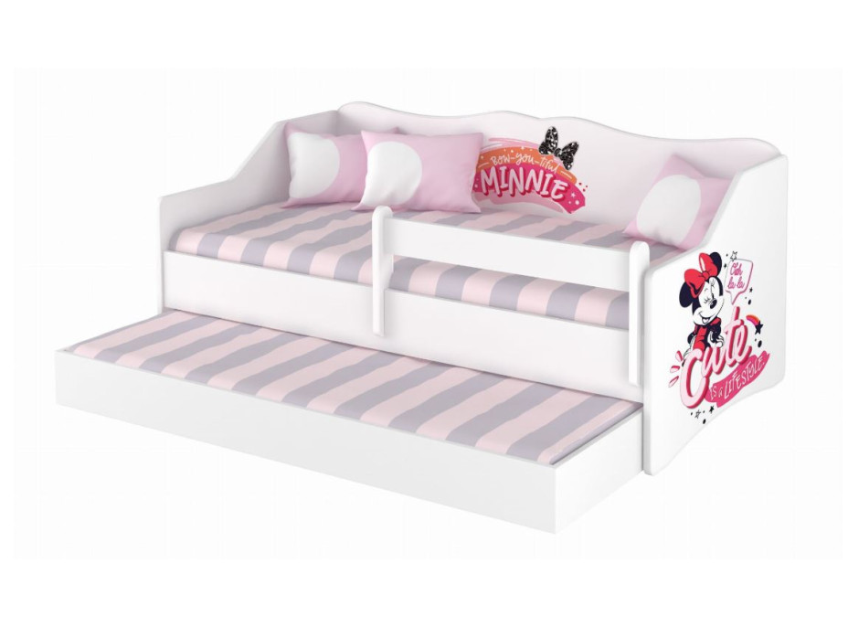Detská posteľ s prístelkou Lully 160x80cm - CUTE MINNIE