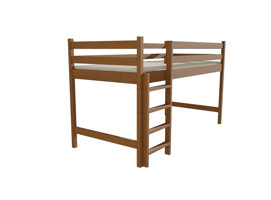Vyvýšená detská posteľ z MASÍVU 200x80cm - ZP002