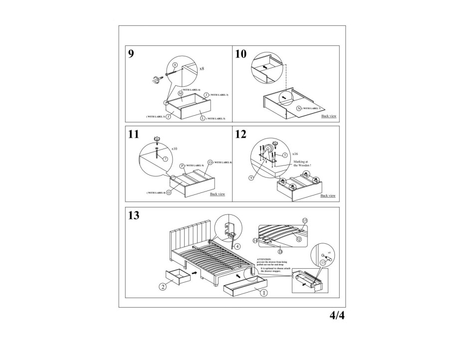 Posteľ z masívu GORDON 200x160 cm so zásuvkami - velvet čalúnená - zelená