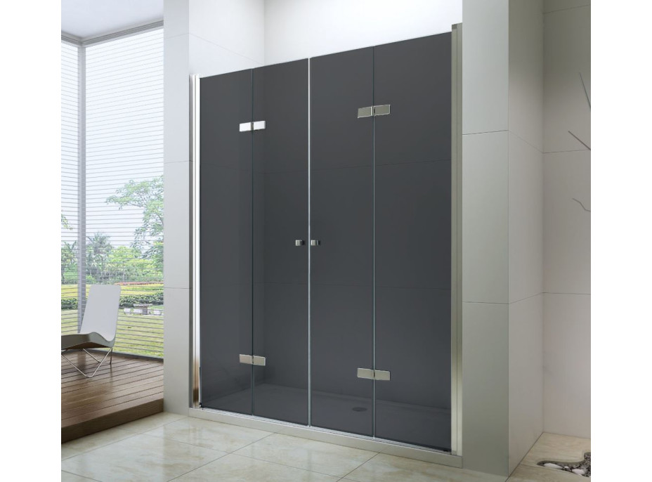 Sprchové dvere maxmax LIMA DUO 160 cm - GRAFIT