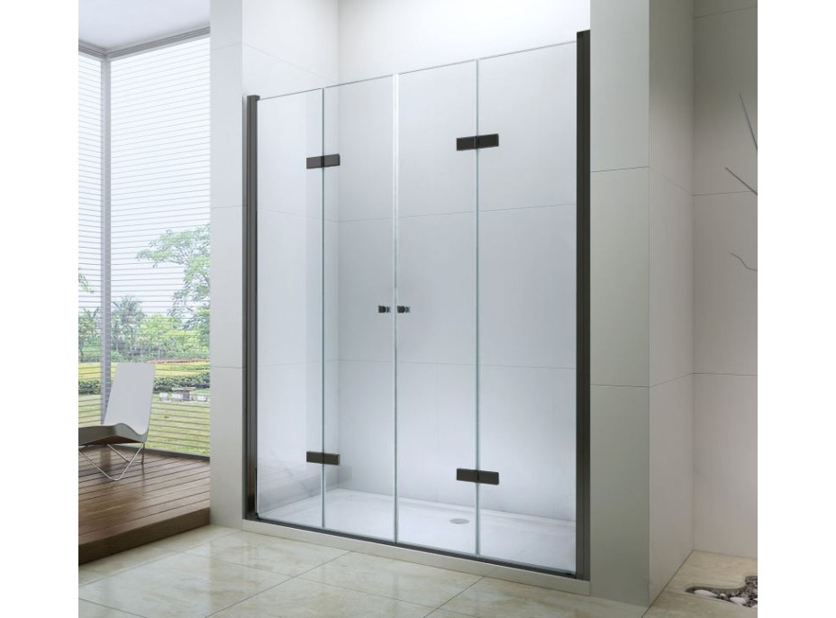 Sprchové dvere maxmax LIMA DUO 140 cm - BLACK