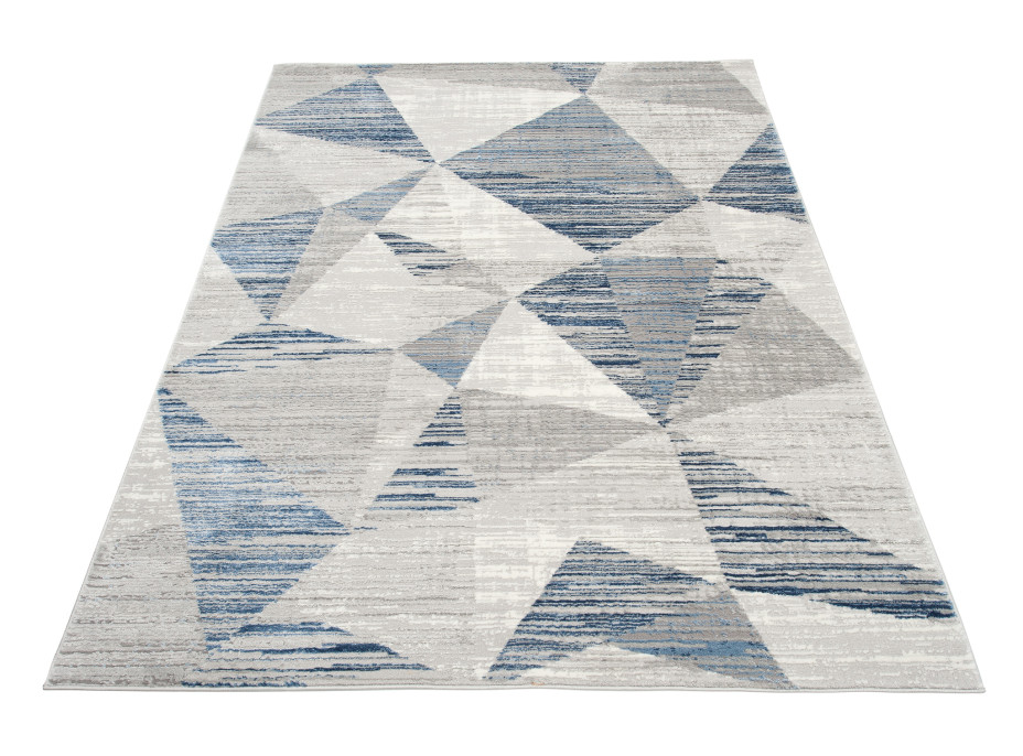 Kusový koberec ASTHANE abstrakt - sivý / modrý