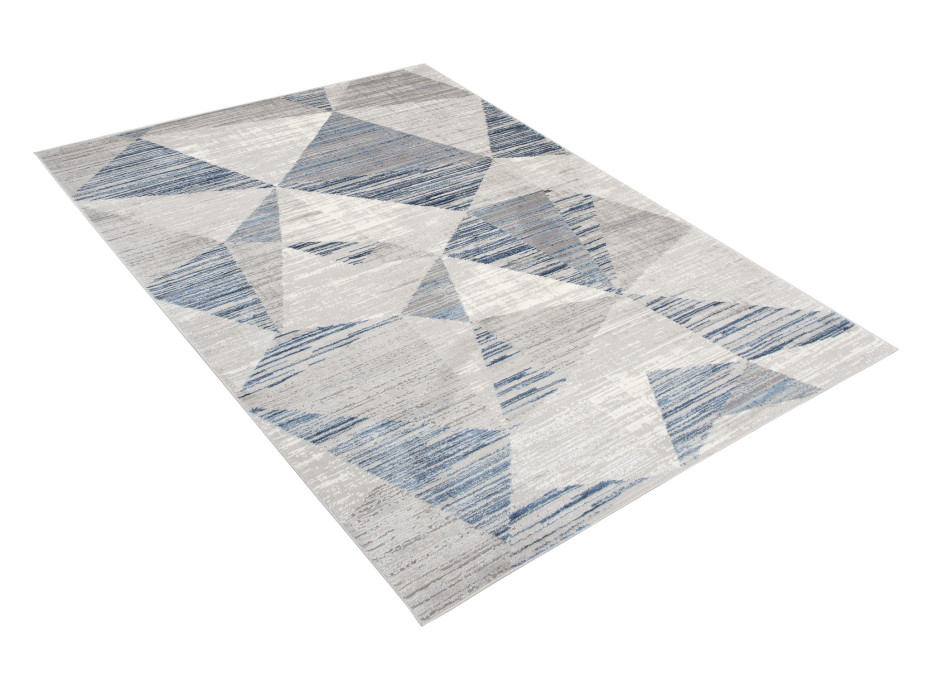 Kusový koberec ASTHANE abstrakt - sivý / modrý