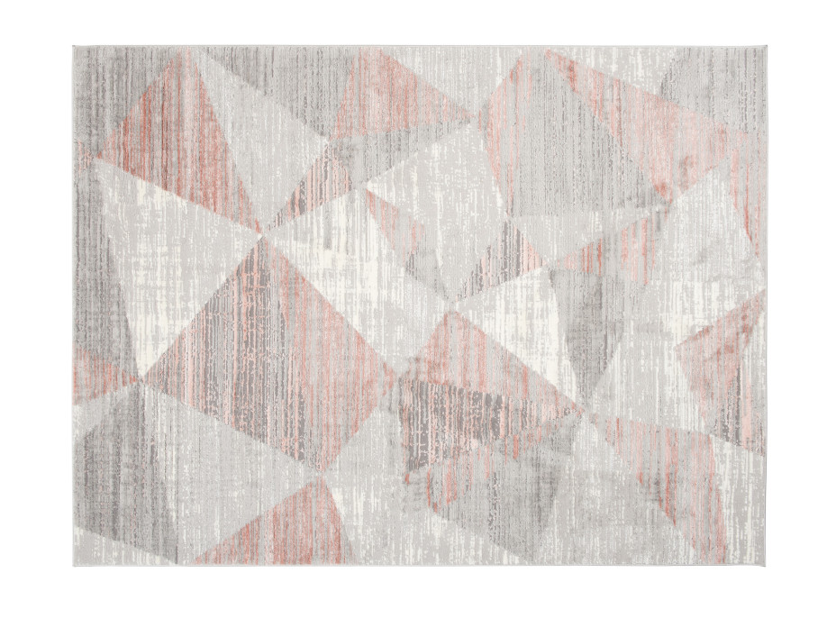 Kusový koberec ASTHANE abstrakt - šedý/ružový
