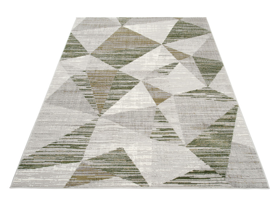 Kusový koberec ASTHANE abstrakt - šedý/zelený