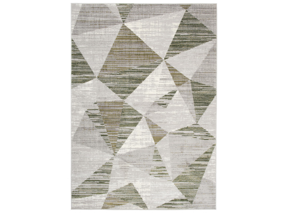 Kusový koberec ASTHANE abstrakt - šedý/zelený