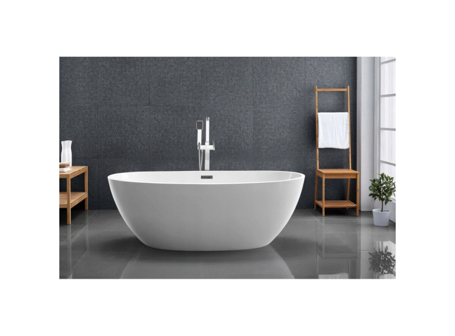 Voľne stojaca akrylátová vaňa MEXEN ERIS 170x85 cm - biela, 53441708500