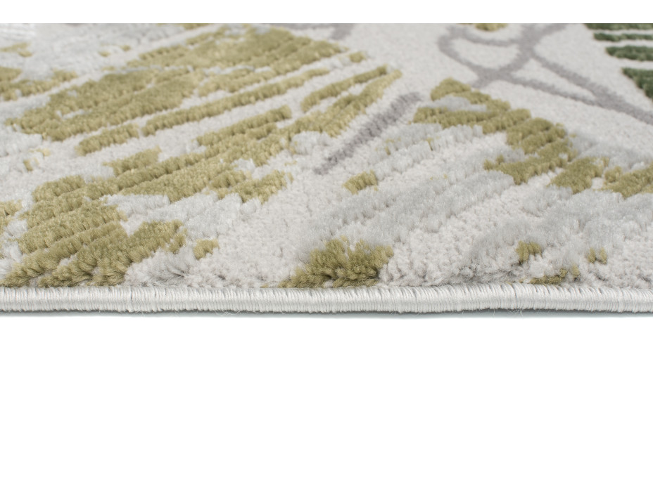 Kusový koberec ASTHANE square - sivý / zelený