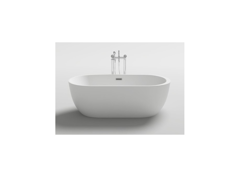 Voľne stojaca akrylátová vaňa MEXEN LIVIA 150x75 cm - biela, 52591507500