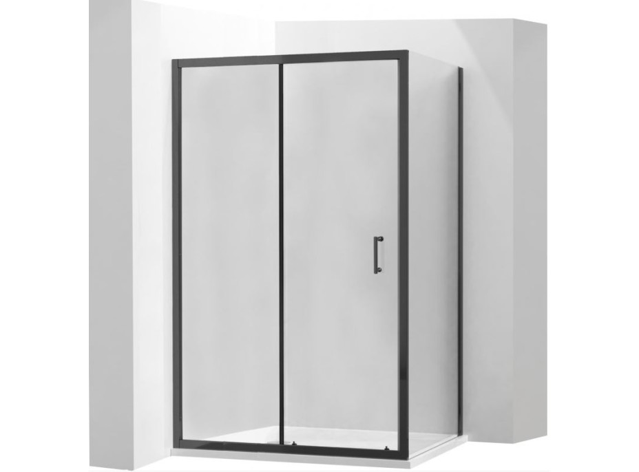 Sprchovací kút maxmax APIA - 125x70 cm - BLACK