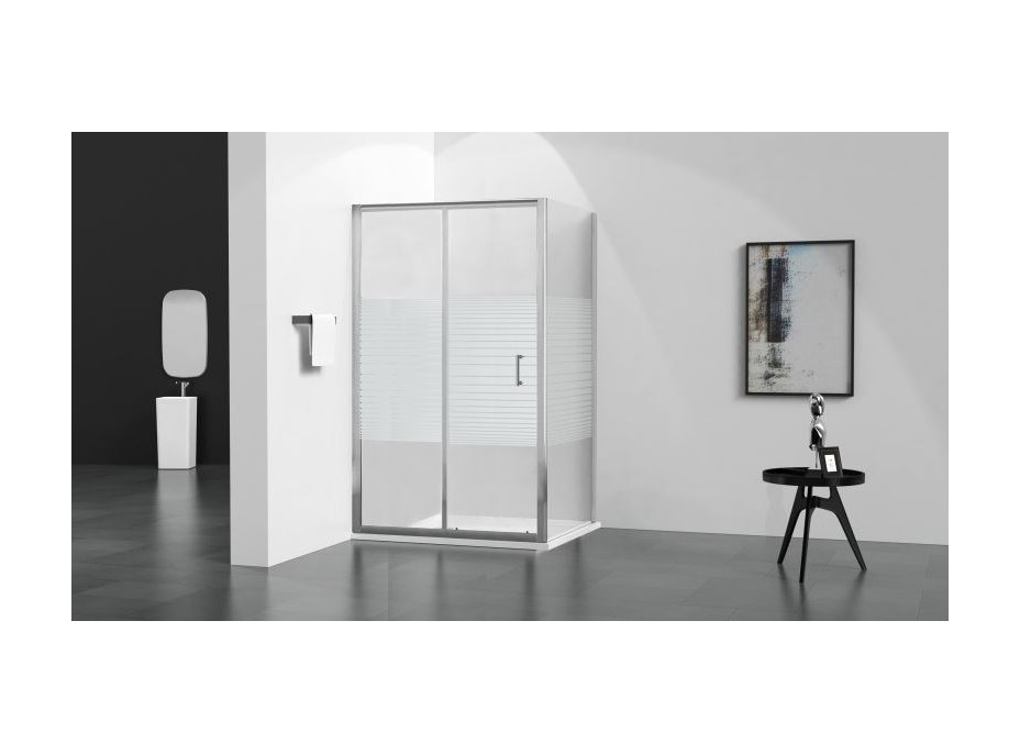 Sprchovací kút maxmax APIA - 100x70 cm - STRIPE