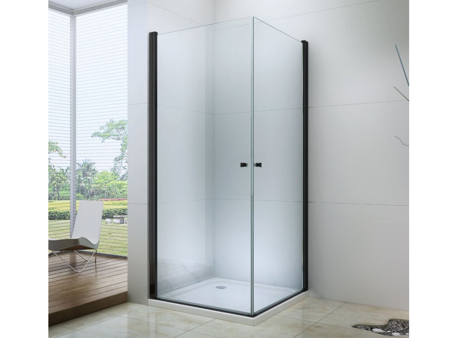 Sprchovací kút maxmax PRETORIA DUO 80x70 cm - BLACK
